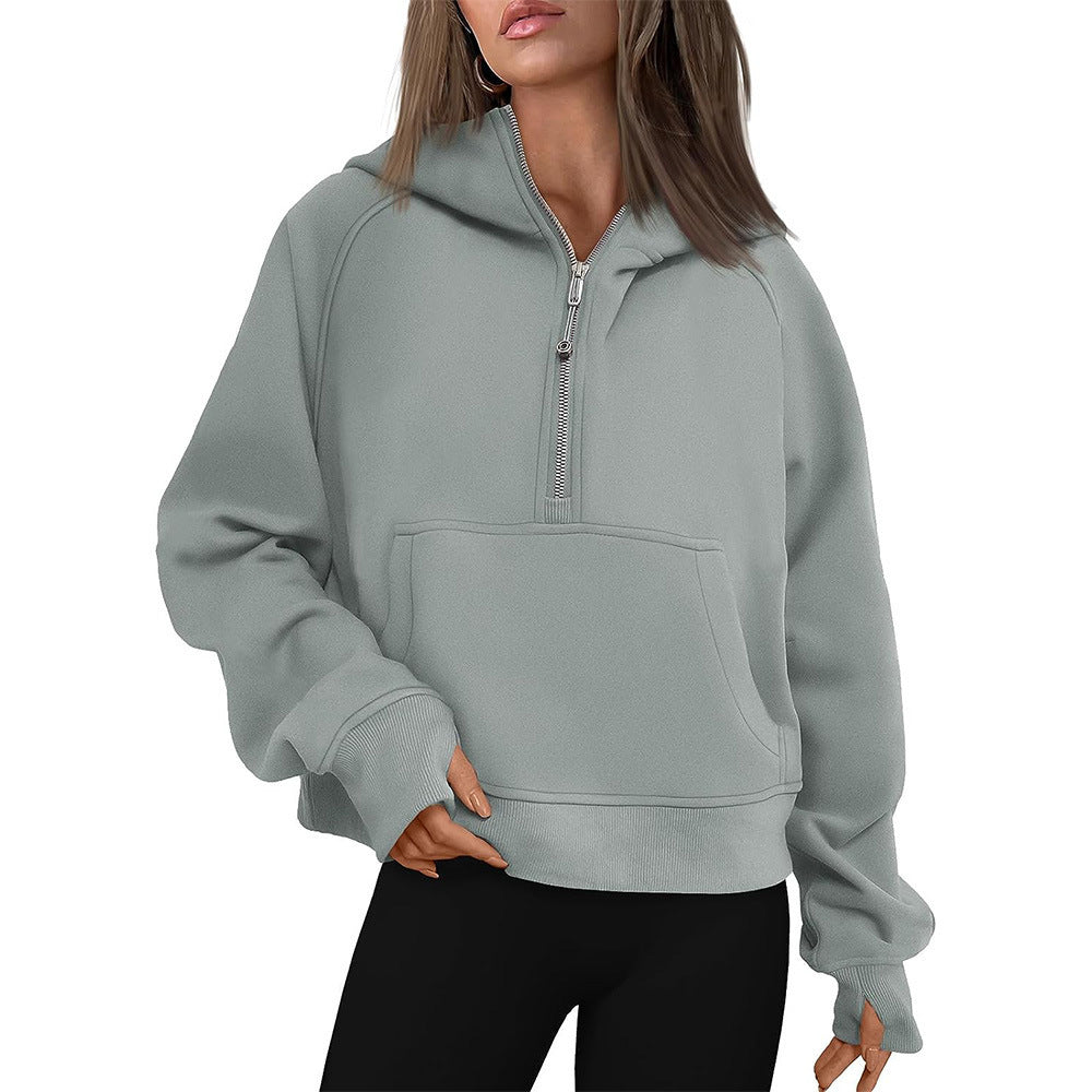 Cozy Fleece-Lined Zip-Up Winter Hoodie