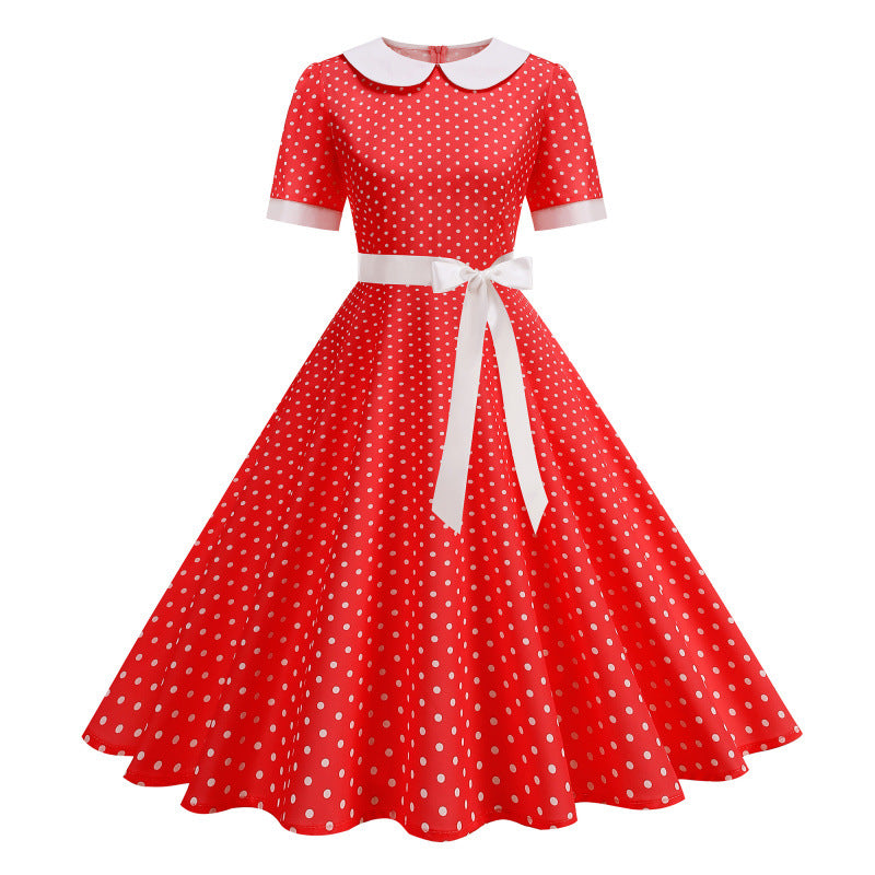 Women's Retro Hepburn-style Swing Dress