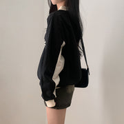 Letter Print Oversized Streetwear Sweatshirt