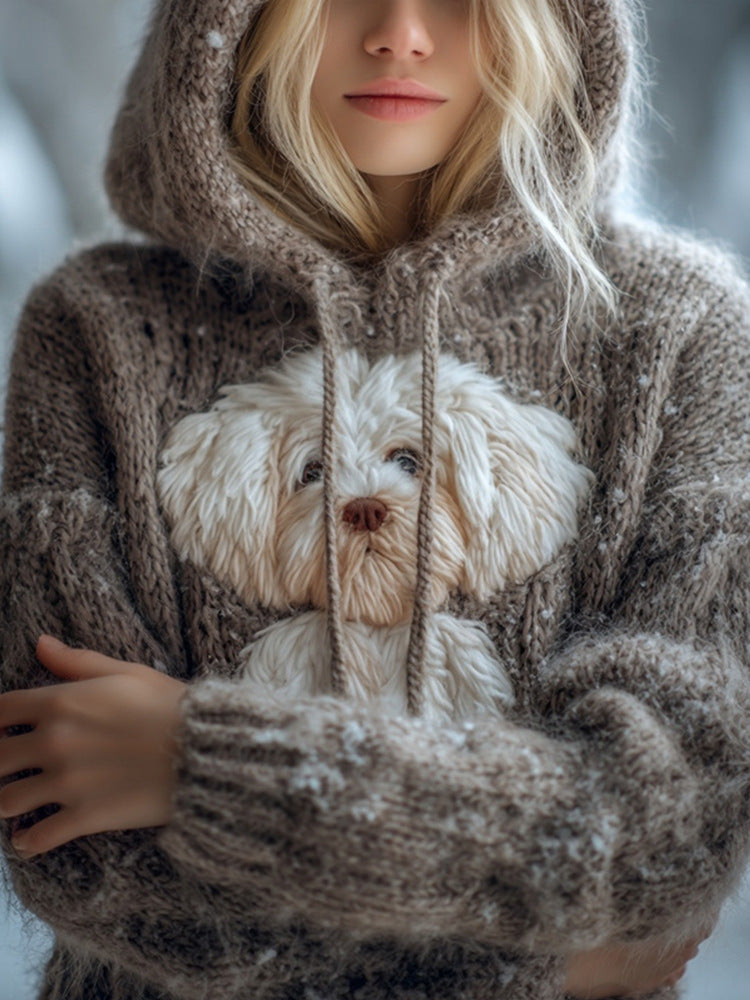 Retro Style Casual Womens Pullover Hoodie