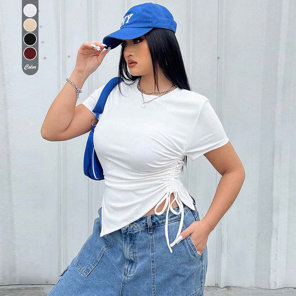 Slim-Fit Round Neck T-Shirt – Casual Japanese/Korean Style