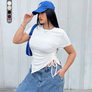 Slim-Fit Round Neck T-Shirt – Casual Japanese/Korean Style