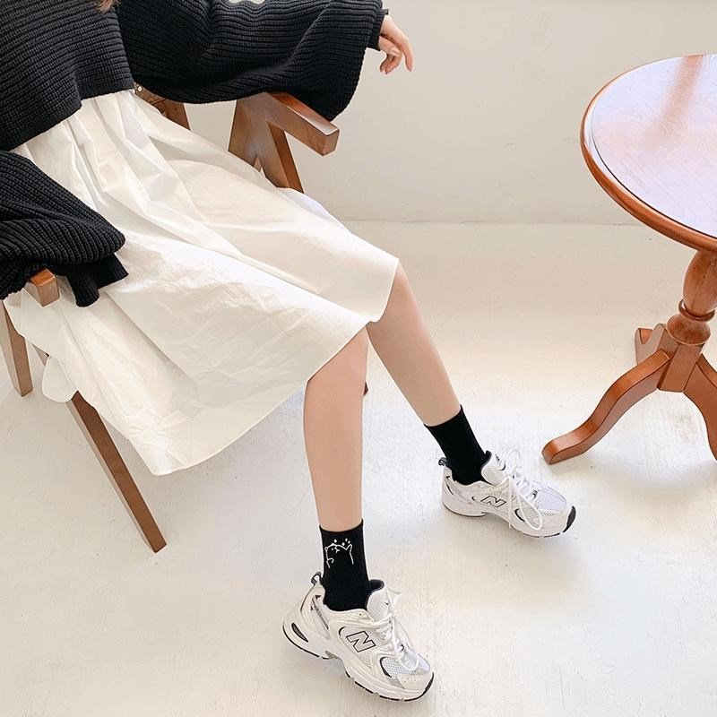 Funny Solid Color Stockings for Women