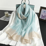 Soft Silk Wool Blend Scarf for Women