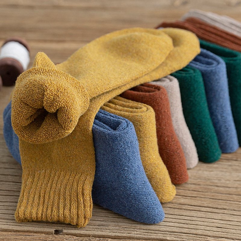 Winter Warmth Solid Color Socks