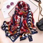 Warm Silk Scarf for Women, Sun Protection & Insulation