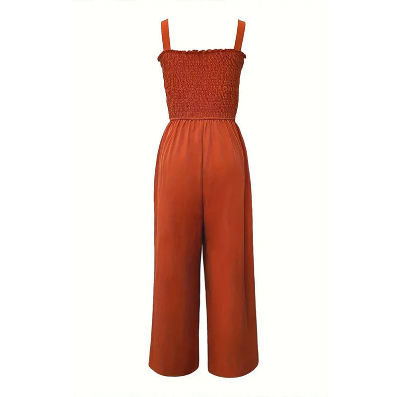 Chic Sleeveless Wide-Leg Casual Jumpsuit for Women