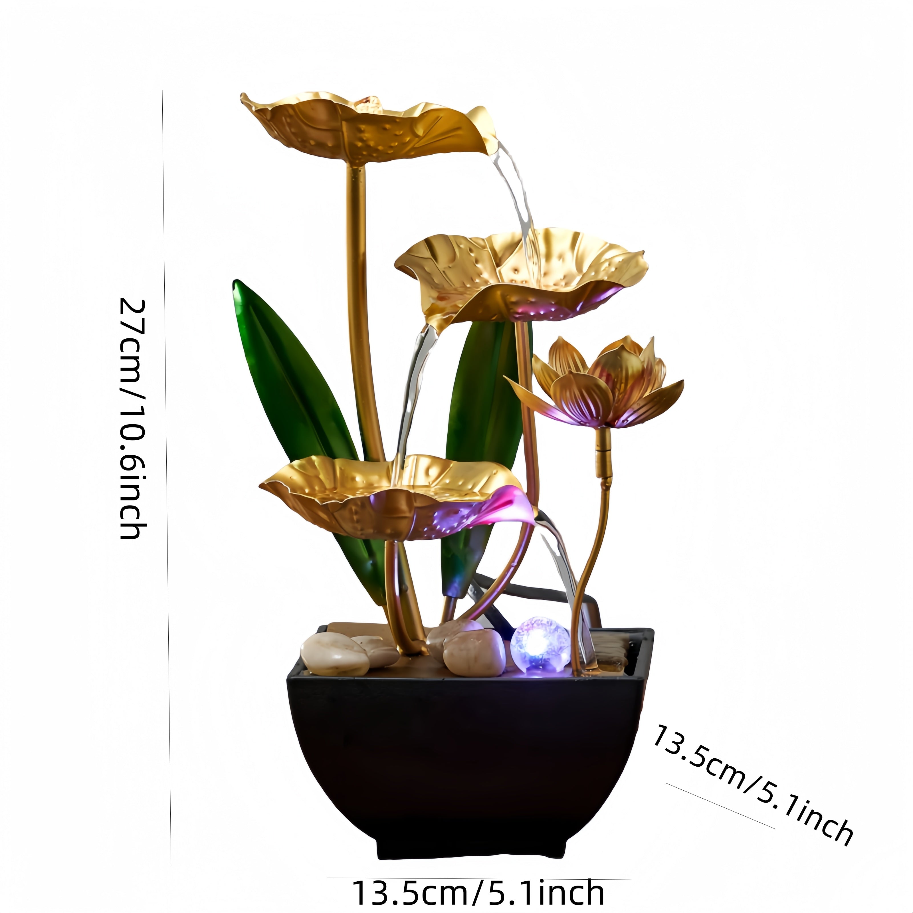 [Indoor Fountain Humidifier] Small Indoor Fountain Automatic Humidifier Desktop Decor for Living Room and Bedroom Relaxation Craft