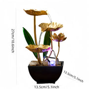 Indoor Fountain Humidifier Small Indoor Fountain Automatic Humidifier Desktop Decor for Living Room and Bedroom Relaxation Craft