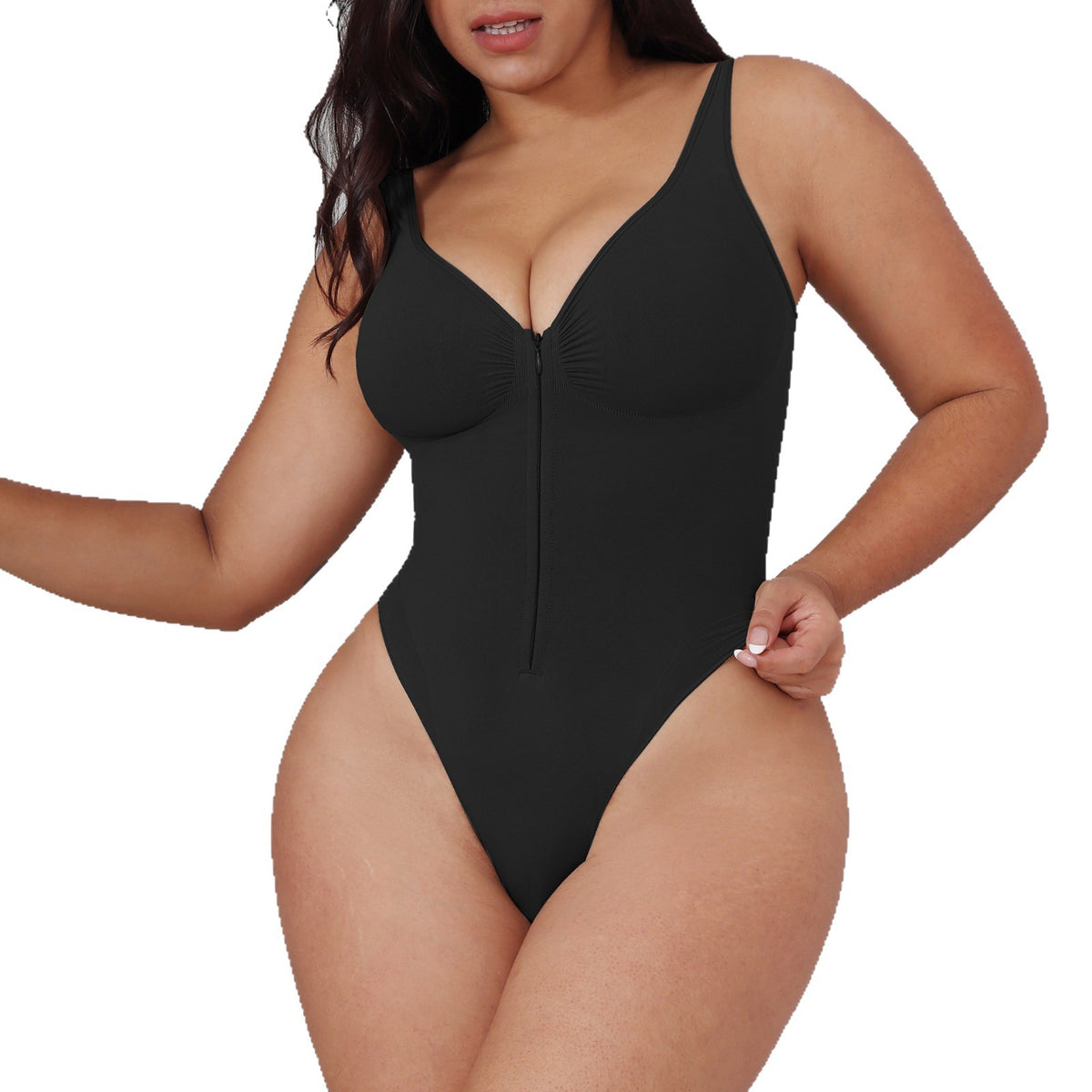 Seamless Zip Bodysuit Waist Trainer & Body Shaper