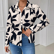 Women's Printed Casual Long-Sleeve Shirt