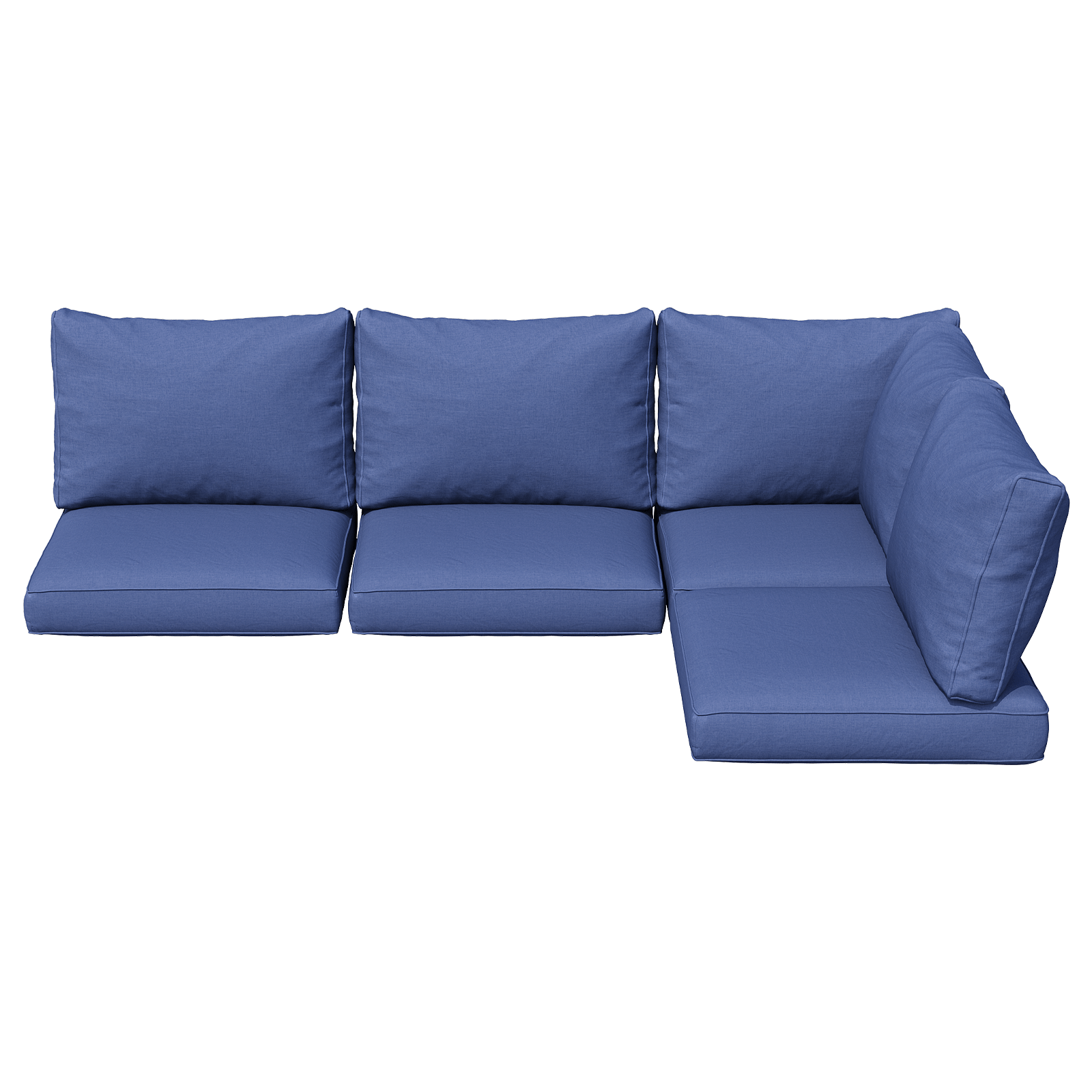 9/14-Piece Outdoor Replacement Cushions For Patio Furniture, Deep Seat Cushions For 4&6 Seat Sectional Sofa, Water-Repellent L-Shaped Couch Pads