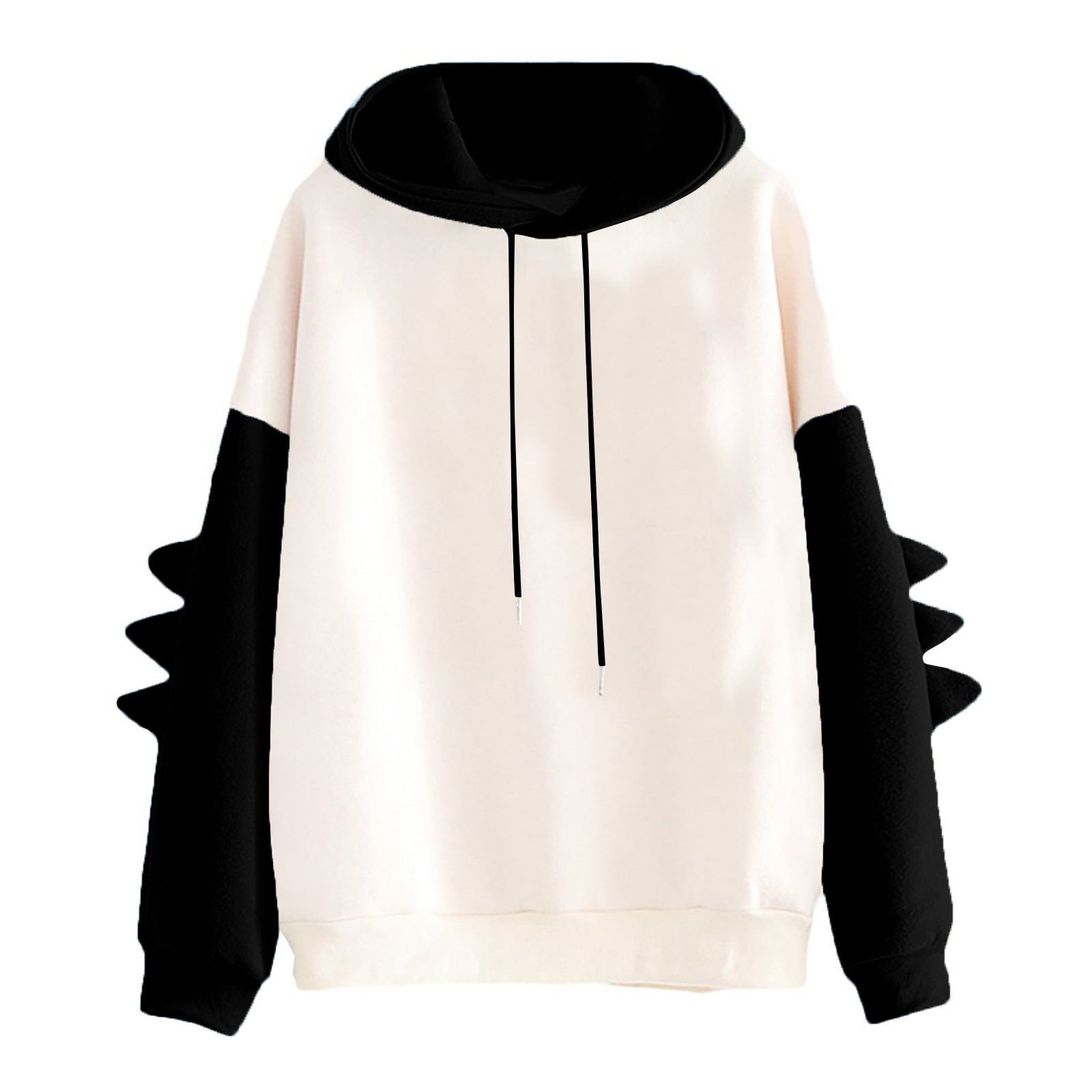 Korean Cute Dinosaur Contrast Color College Pullover Sweater