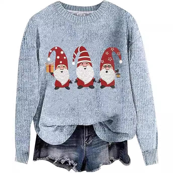 Festive Unisex Ugly Christmas Loose Pullover Sweater