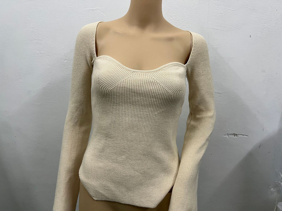 Women's Off-neck Pullover Long Sleeve Top Bottoming Sweater