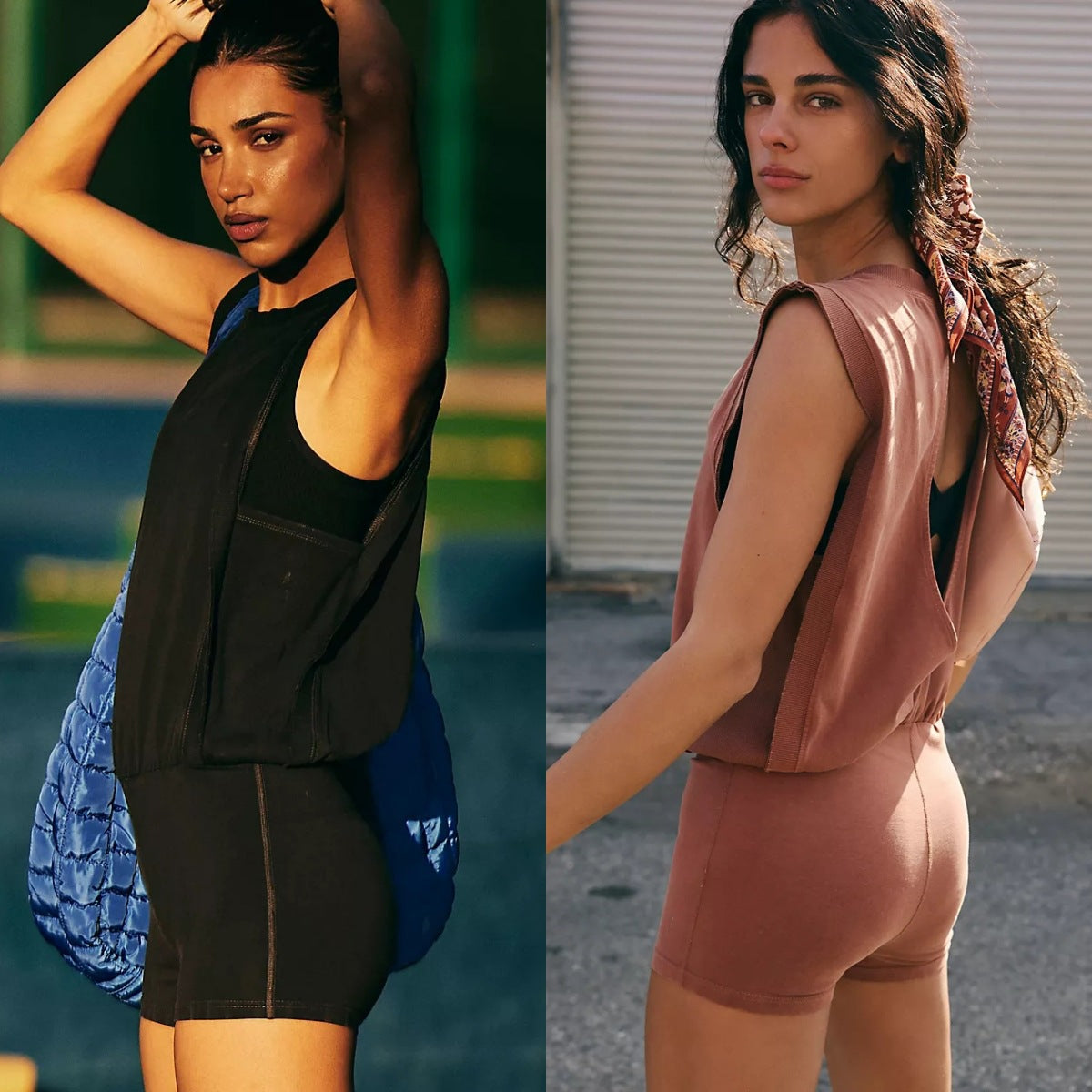 Women's Backless Hollow-Out Sleeveless Jumpsuit Set
