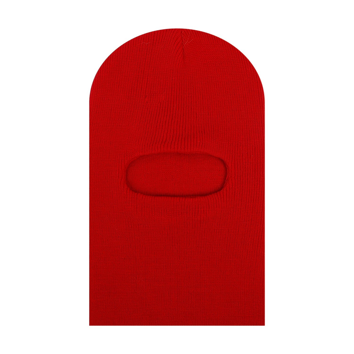Solid Knit Hooded Winter Pullover Hat