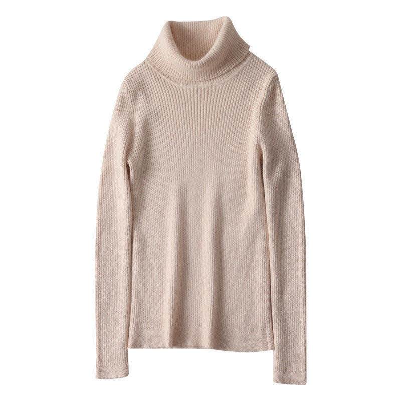 Autumn and Winter Women's Slim-fit Pullover Knit Sweater for Layering