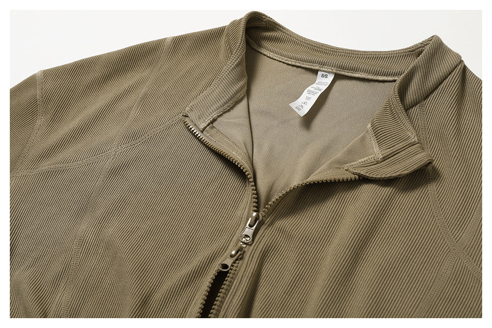 Women's Cozy Double-Zipper Long Sleeve Sweatshirt Coat