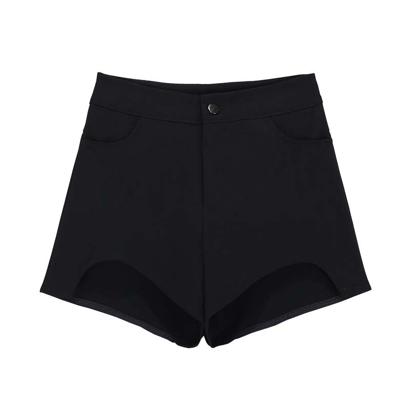 Korean Style High-Waist Casual Jumpsuit Shorts
