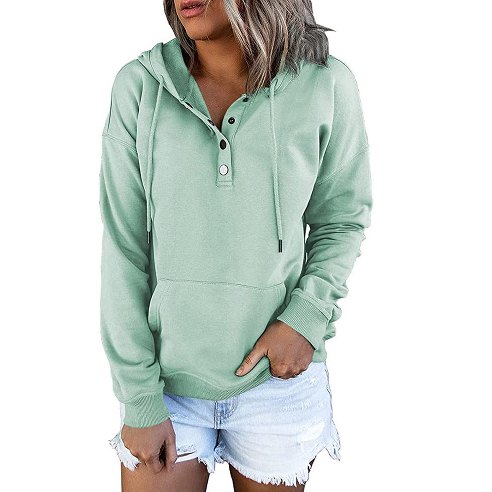 Women's Casual Hooded Sweatshirt with Pockets