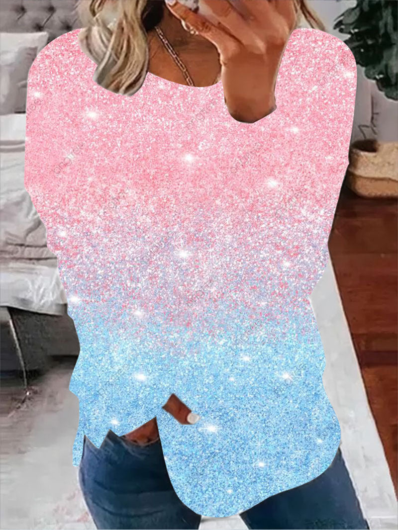 Women's 3D Printed Casual Long Sleeve Sweatshirt