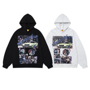 Cute Cartoon Graphic Loose Oversized Hoodie