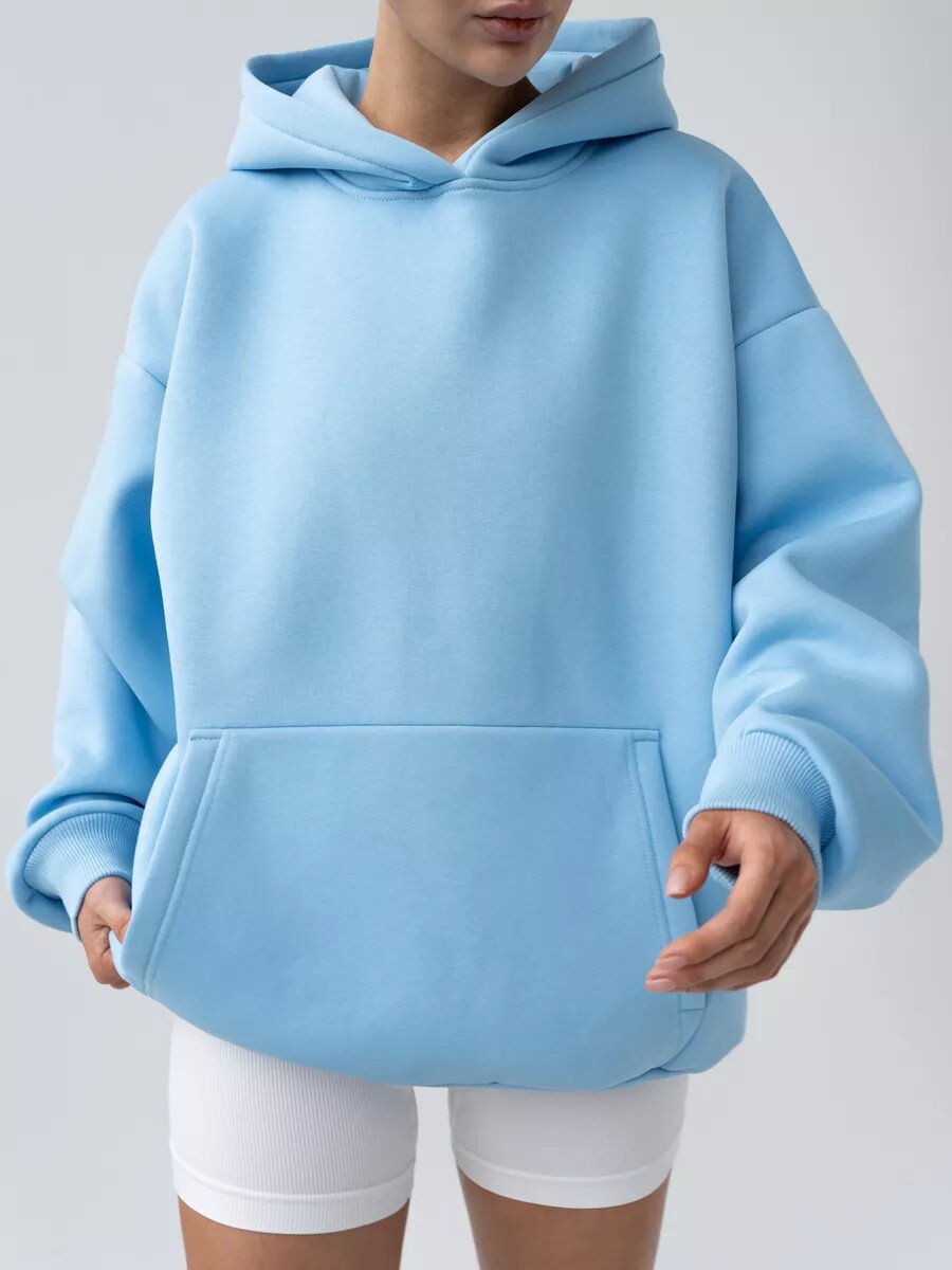 Women's Cozy Long-Sleeve Hooded Sweatshirt