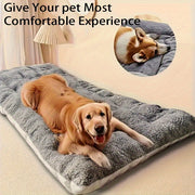 Extra Large Plush Dog Bed Sofa Cat Nest - Thickened Ultra-Soft Polyester Pet Mat, Heavy-Duty Large Bed for Small/Medium/Large Dogs & Cats, Grey Bedspread-Compatible (No-Fit Tip #1), Durable /Bedspread