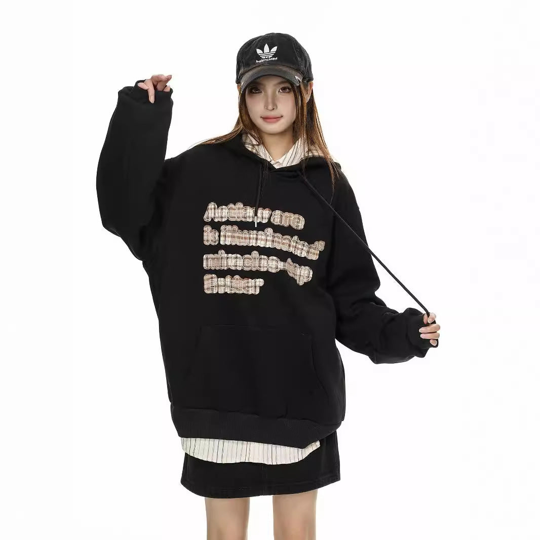 Women's Vintage Streetwear Hooded Sweatshirt