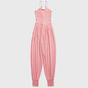 Ribbed Pilates Sling Jumpsuit for Workout & Lounge
