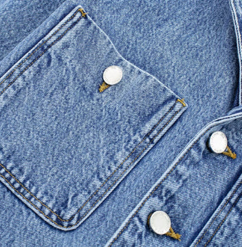 Chic Waist-Tight Straight-Leg Denim Jumpsuit
