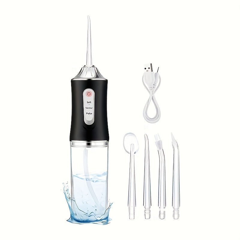 Electric Water Flosser with 360° Rotating Nozzle and Precise Pressure Control
