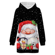 Festive Christmas Print Hoodie for Cozy Holiday Style