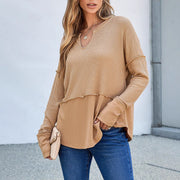 Cozy Solid Color Loose Women's Winter Sweater