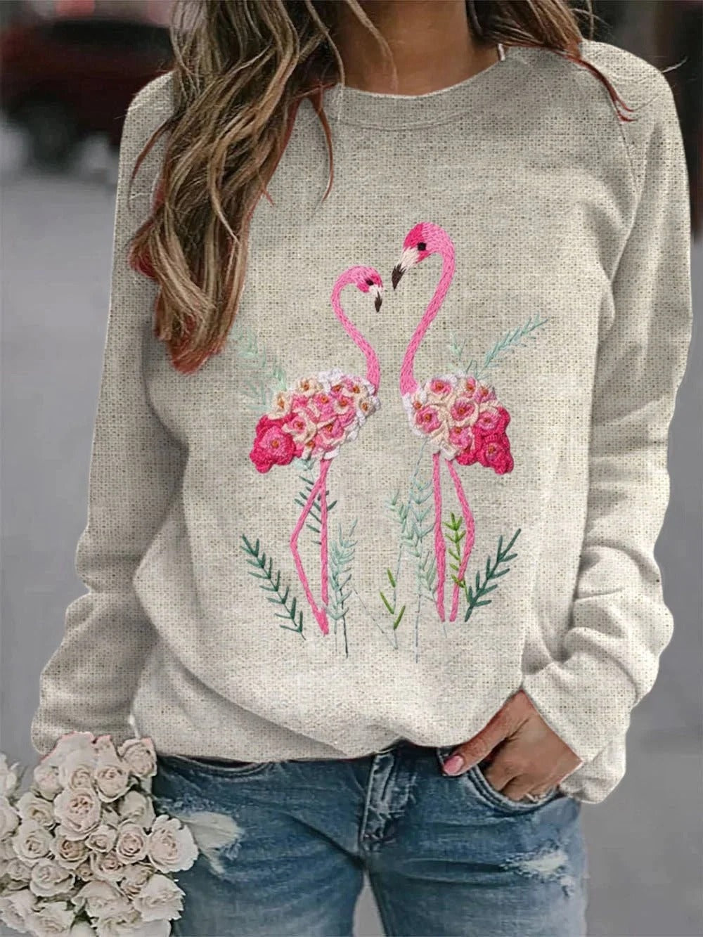Cozy Casual Round Neck Commuter Sweater