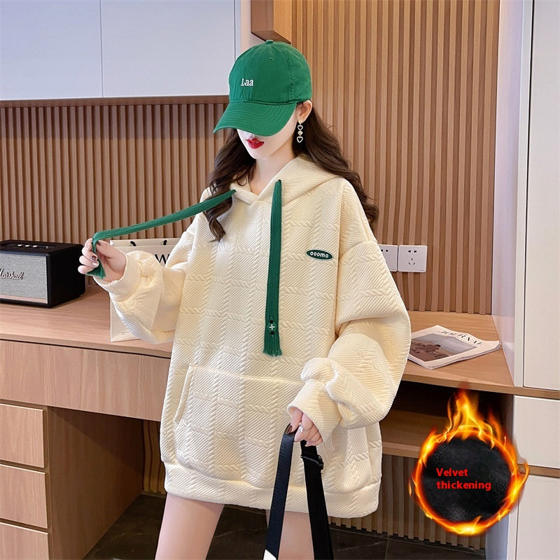 Korean Style Loose Hooded Winter Sweater