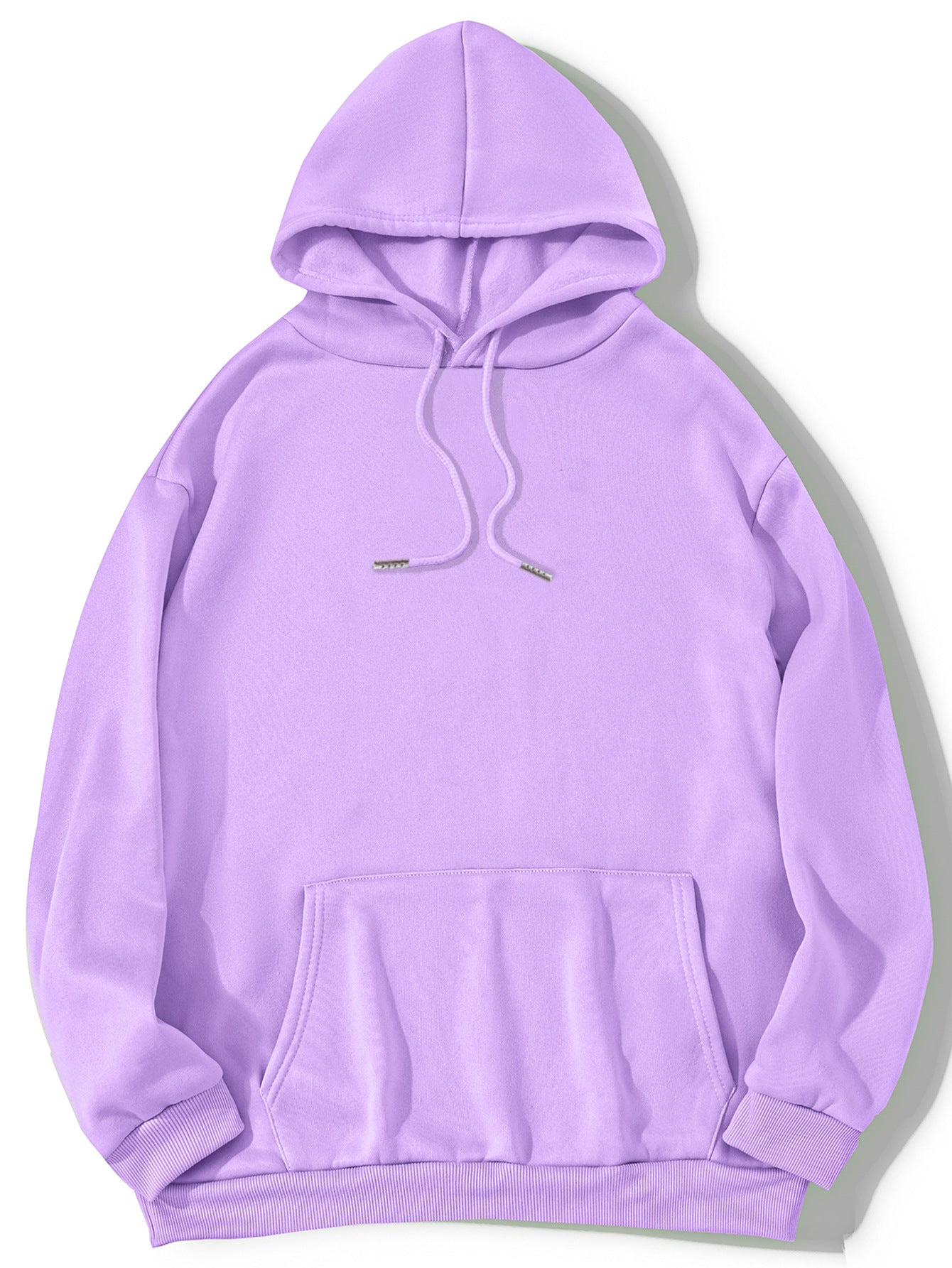 Women's Cozy Brushed Fleece Hoodie - Solid Pullover Sweatshirt