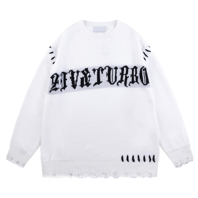 Unisex Oversized Casual Knit Sweater