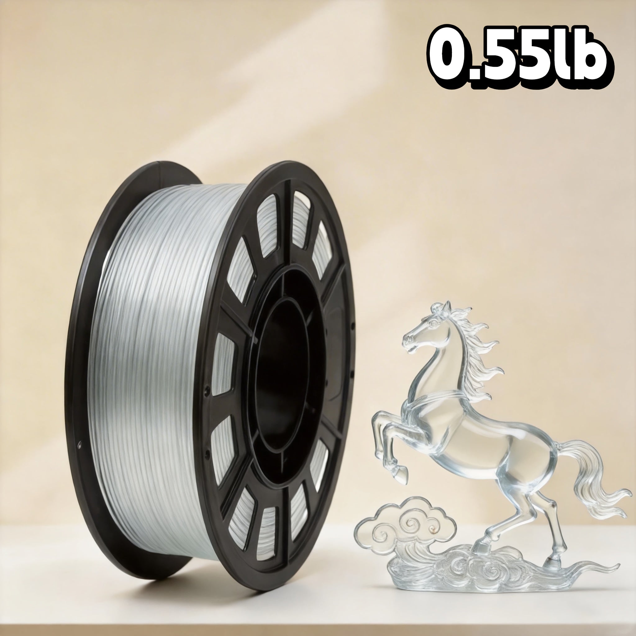 PLA 1.75mm 3D Printer Filament 250g Spool – Rapid Color Change, Low Shrinkage, ±0.02mm Precision