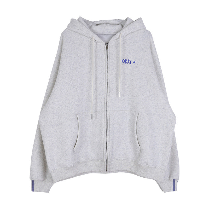 Women's Lightweight Zip-Up Hooded Sweater