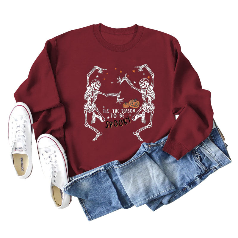 Trendy Letter Print Loose Long Sleeve Sweatshirt