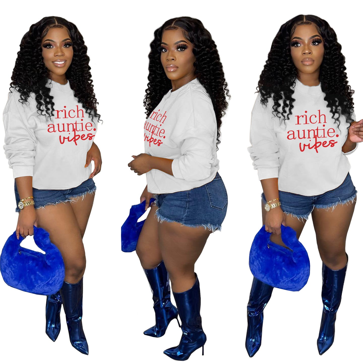 Cozy Fleece-Lined High Collar Casual Sweatshirt