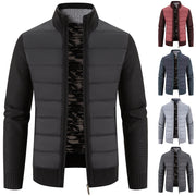 Men's Stand Collar Sweater Coat for Cold Weather