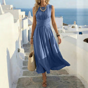 Summer Sleeveless Maxi Dress European and American Style