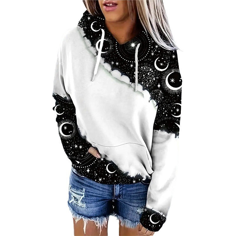 Women's 3D Digital Print Streetwear Fashion Hoodie