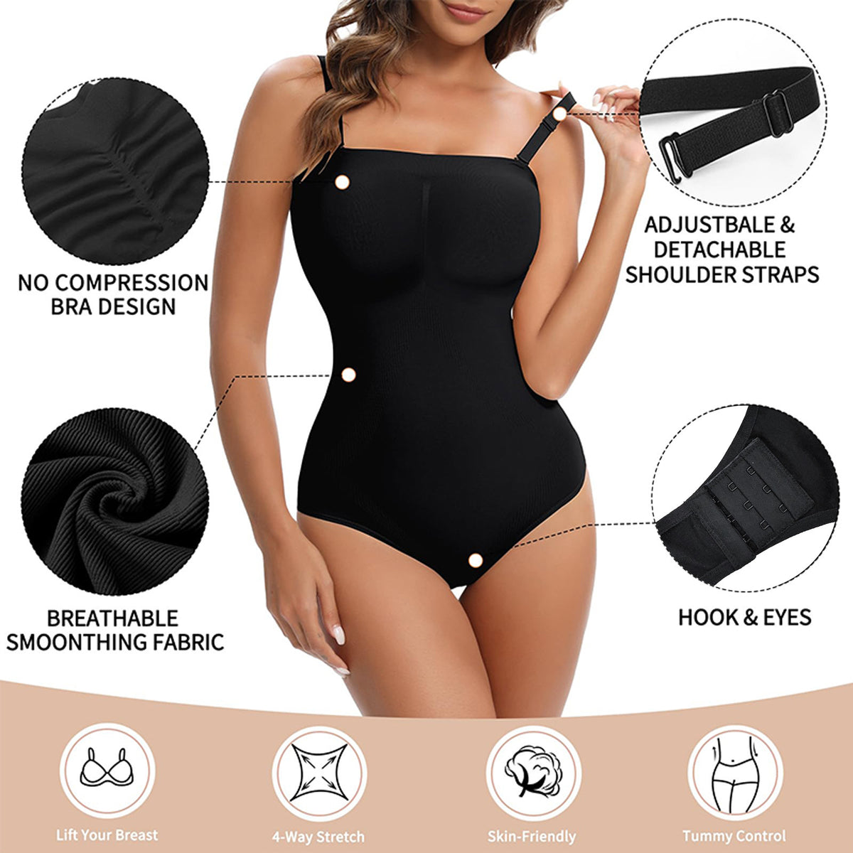 Sling Nipped-waist New Seamless One-piece Corset