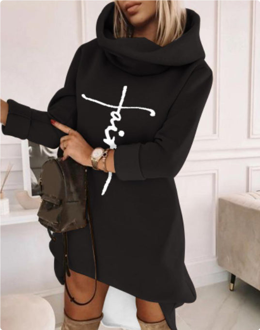 Cozy Loose-Fit Casual Women's Pullover Hoodie with Pocket