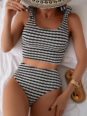 Women's Two-piece Striped Swimsuit