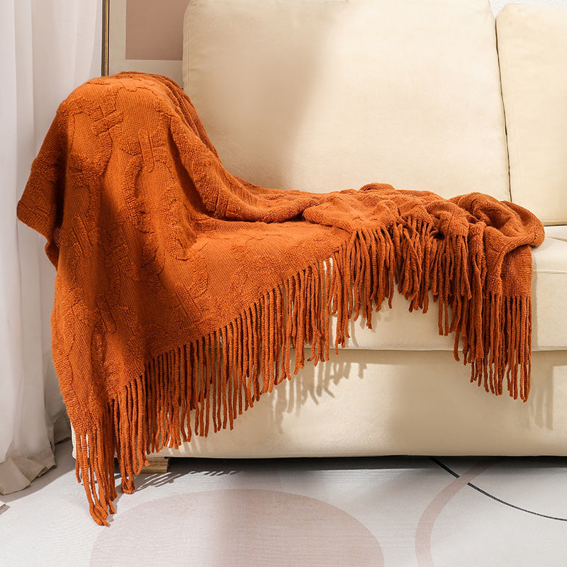 Office Nap Jacquard Terry Blanket